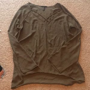 Olive green blouse